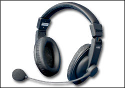 Double-muff Headset with Boom Mic