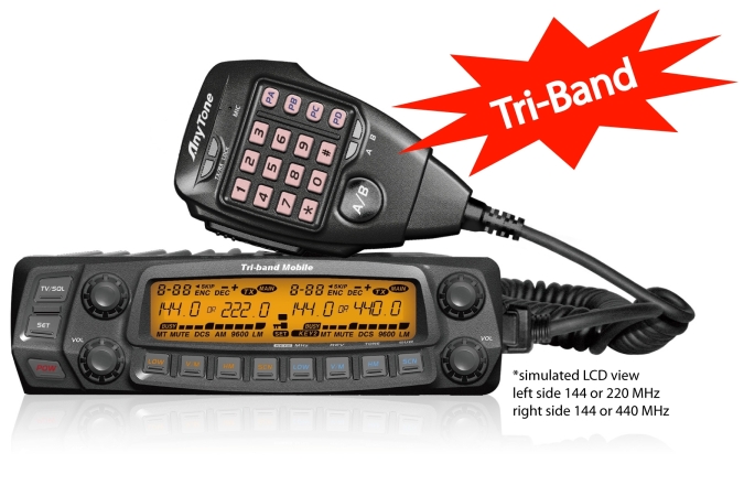 AnyTone Tri-Band Mobile