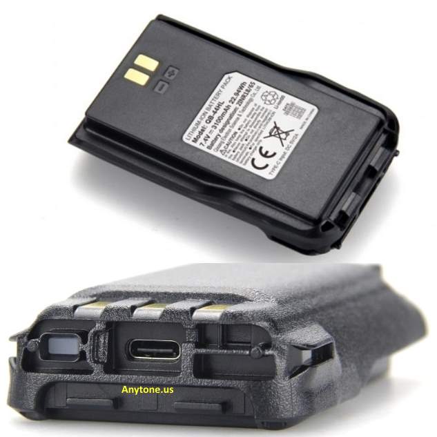 AT-D868UV / AT-D878UV / AT-D890UV  USB-C  Battery - 3100 mAh